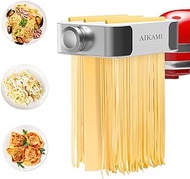 Metal Pasta Maker 3-in-1 Attachment for KitchenAid Stand Mixers, Included Pasta Sheet Roller, Spaghetti Cutter, Fettuccine Cutter and Cleaning Brush