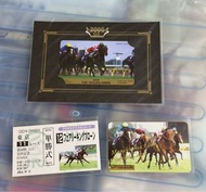 冠軍名駒立牌 馬王 馬公仔 靚蝦王 浪漫勇士 安田記念 電話卡 HKJC