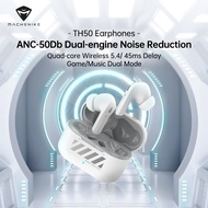 Machenike TH50 ANC Noise Reduction Bluetooth 5.4 Wireless Earphones Gaming TWS In-Ear Earbuds Built-