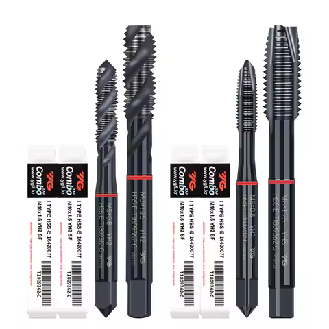 Original Product YG Combo stainless steel tap with cobalt spiral tip machine M2＊0.4 M2.5＊0.4 M3＊0.5 