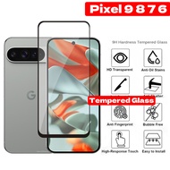For Google Pixel 9A A 9 Pro XL 9ProXL 8 7 6 Phone Glass Tempered Full Glue Screen Protector Camera H