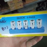 The head automatically splits 5 ways