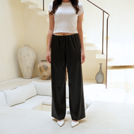 SONIA C5010274 - Jenn Silk Satin Pants Premium | Flare satin pants | celana kulot satin wanita