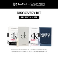 [Try &amp; Buy] Calvin Klein Fragrances Discovery Kit - CK One Eau de Toilette 1.2ml + CK Everyone Eau de Toilette 1.2ml + CK Everyone Eau de Parfum 1.2ml + CK Defy Eau De Parfum 1.2ml