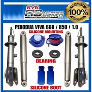 KYB RS ULTRA PERODUA VIVA , VIVA ELITE ABSORBER FRONT / REAR + BOOT + MOUNTING SILICONE KYB NEW SUSPENSION