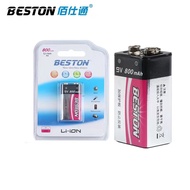 ถ่านชาร์จ BESTON 9V 800 mAh Li-ion Rechargeable Battery 1 ก้อน