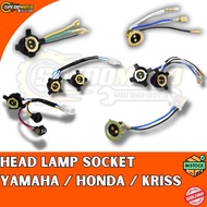 YAMAHA HEAD LAMP SOCKET WIRE HONDA/ MODENAS/ FRONT LAMP SOCKET