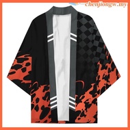 【CustomFashion】New Demon Slayer Kimono Kamado Tanjirou Agatsuma Zenitsu Cosplay Costumes Haori Tomio