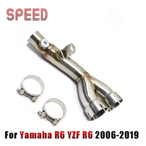 For Yamaha R6 YZF R6 2006-2019 Motorcycle Link Original Exhaust Muffler Pipe muffler System Y Mid Pi