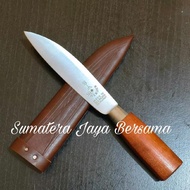 READY STOCK PISAU CAP GARPU 5" ORIGINAL + SARUNG KULIT SAPI ASLI 5 INCH HERDER
