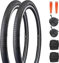 ZUKKA 2PSC Bicycle Tyres 26 x 2.125 Inch Foldable Tyres 30 TPI Bicycle Coat 54-559 Replacement Folda