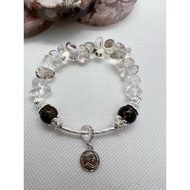 Clear Quartz/Smokey Quartz Bracelet