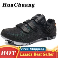 HUACHUANG 2021 NEW Cycling Shoes for Men and women MTB SPD Professional with Lock mountain Bike Shoes Men Bicycle Shoes Cleats MTB SPD Rubber Casual Cleats Shoes Cycling Shoes Mtb Sale Cycling Shoes Mtb Shimano