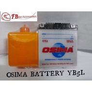 OSIMA BATTERY YB3L/ YB4L/ YB5L BATERI MOTOSIKAL READY STOCK HONDA EX5 MODENAS KRISS DREAM WAVE YAMAH