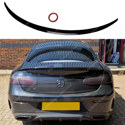 Gloss Black E63 Style Rear Spoiler Wing For Mercedes W238 C238 E200 E300 E400 E450 Coupe 2017-2023 R