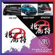 PERODUA CHINESE ART FONT CAR STICKER KI00044