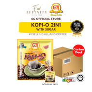 [Carton Deal] Kluang Coffee Cap TV Kopi-O (2in1) Black Coffee with Sugar - 23gm x 20 sachets x 10packs (Individual Pack) - by Food Affinity