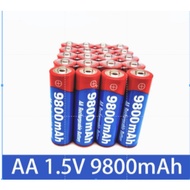 * /100% Original new AA rechargeable battery 1.5V 9800mAh.