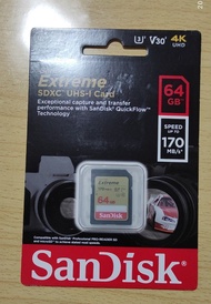 SanDisk Extreme SDXC UHS-I 64GB 記憶卡