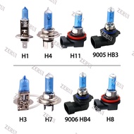 ZR For H1 H3 H4 H7 H8 H9 H11 HB3 HB4 9006 55W 100W 5000K Super Bright White car light halogen lamp bulb Car Styling Headlight Fog Lights