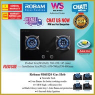 Robam Firecube 7B5H20 / 9B6H20 / 9B6H31 Firecube Tech Gas Hob [ NEW ] Robam Gas Hob 5kw x 2 JZY-7B5H