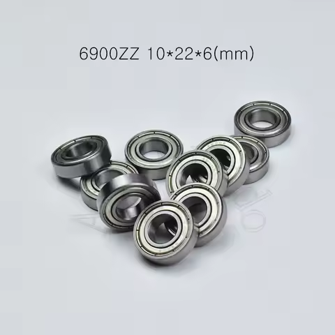 6900ZZ Bearing 10pcs 10*22*6(mm) Chrome Steel Metal Sealed High Speed Mechanical Equipment Parts