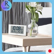 Seiko Clock Table Clock Alarm Clock Radio White Pearl BC402W Direct from Japan