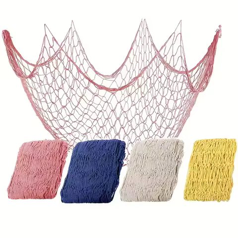 1pc Fishing Net Beach Theme Decor For Party Home Living Room Bedroom 78 Inch Mediterranean Style Dec