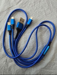 全新三合一充電線 Lightning Micro USB Type-C