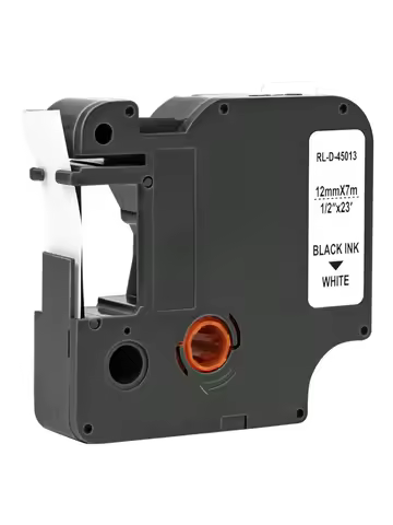 45013 Label Tape Black on White for Dymo D1 45013 Dymo 12mm for Dymo Label Manager 160 280 COLORPOP 