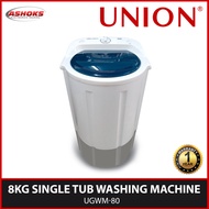 Union UGWM 80 Washing Machine / 8 KG Single Tub / Top Load / Rust proof base and body