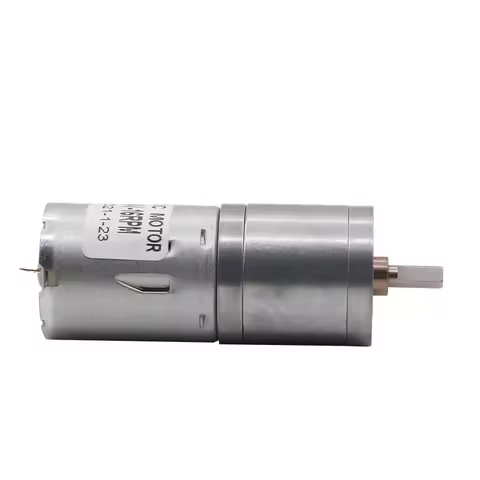 High Torque Gearbox Reducer JGA25-370 Geared Motor DC 6V12V 24V 25MM Diameter 12-1360RPM
