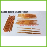 ∮∮∮ Crochet Hook | Crochet Double Ended Gold Hook | Yarn and Mercerized Crochet Hook Gold Hook