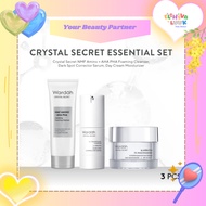 WARDAH Crystal Secret Essential Package (Cleanser 100 ML, Serum 20 ML, DAY Cream 30 g) - Skincare Se