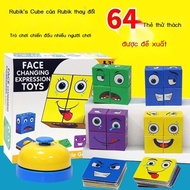 [ HOT DEAL] Smiley emoji cube puzzle with bell, fun board game for dad