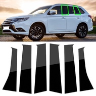 Carbon fiber/silver/black for Mitsubishi Outlander 2013-2021 Car Center Column B C Pillar Stickers 6