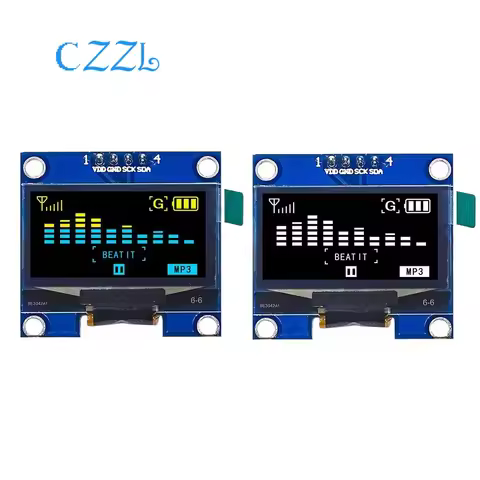 1.3" OLED Module 1.3 inch Display Module White/Blue 128X64 IIC I2C Communicate Color 1.3 Inch OLED L