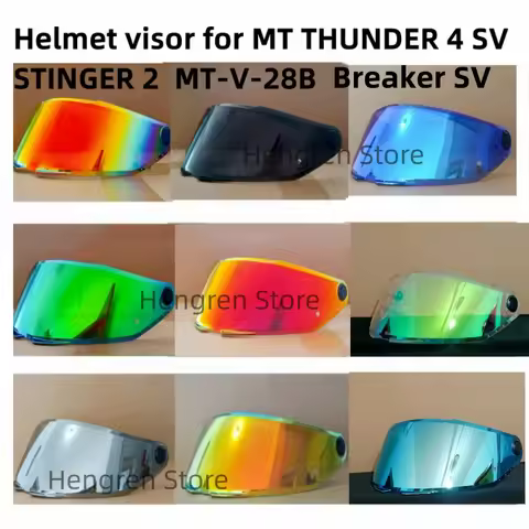 Helmet Visor for MT THUNDER 4 SV STINGER 2 MT-V-28B Breaker SV Replacement shield Glasses Goggles Sc
