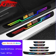 New Toyota Laser Car Threshold Protection Sticker Colorful Reflective Car Door Sill Scratch Resistan