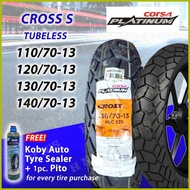 ∇ ❀ ♞ CORSA Cross S Platinum RIM 13 Tubeless Tires 110/70-13 , 120/70-13 , 130/70-13 , 140/70-13