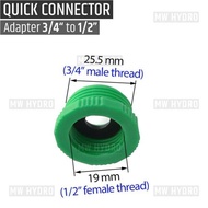 CONNECTOR ADAPTOR 1/2" TO 3/4", CONNECTOR 1/2" TO 3/4"