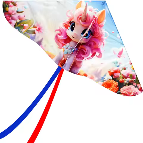 New Arrive High Quality Outdoor Fun Sports Cute Delta Kite With Handle Good Flying Factory Outlet