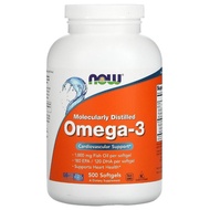 Now Foods, Molecularly Distilled Omega-3, 500 Softgels