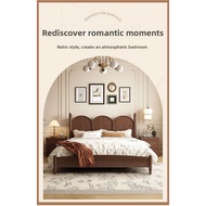 American Mid-Century Modern Luxury Solid Wood Bed 1.5/1.8m Double Bed Modern Simple Apartment & B & 
