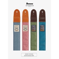 Ibanez Ibanez Ibanez DCS50D Series Cotton Leather Head Electric Guitar Bass Strap