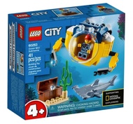 LEGO 60263 City Ocean Mini-Submarine 41pcs 4+ lego Đồ chơi gạch Hoàn toàn mới và chính hãng