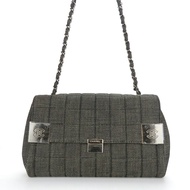 二手香奈兒 Chocobar 牛仔單肩包