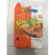 [HCM]Mì Chay Koreno Jumbo Vị Kim Chi 10 Gói 100G