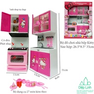 [🔥XẢ KHO🔥] Bộ Đồ Chơi Nhà Bếp Hello Kitty  Loại 2 Khoang Cho Bé (Hàng Đẹp Ảnh Shop Tự Chụp)