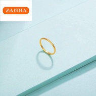 Cincin emas 916 gold element circle ring for men and women